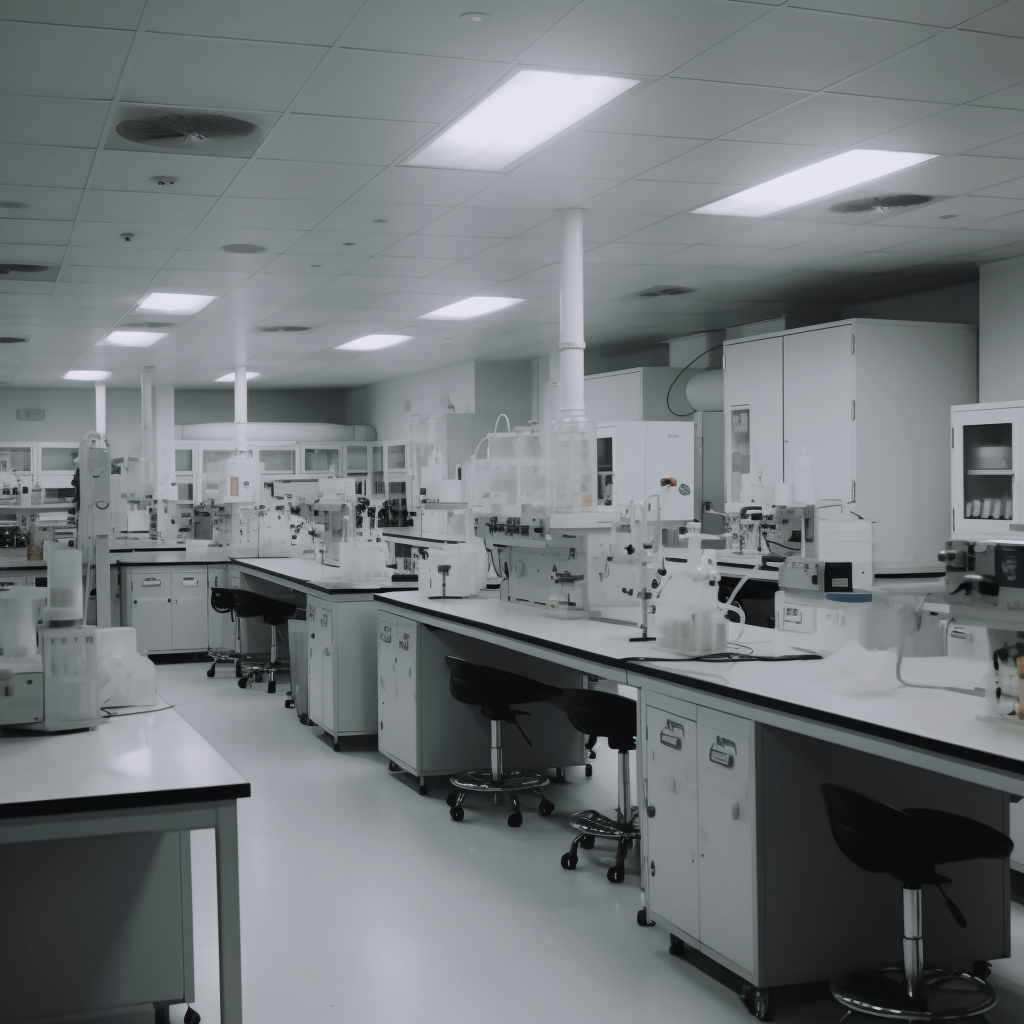 inside a medical testing lab